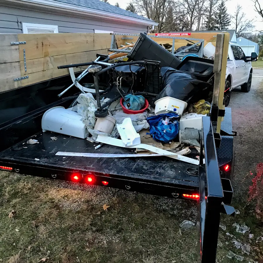 Roll-off dumpster delivered to a residential driveway in Weldon Spring